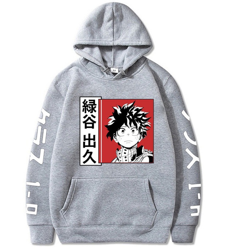 My Hero Academia Izuku Hoodie Japanese Anime Printed Hooded Top - C22