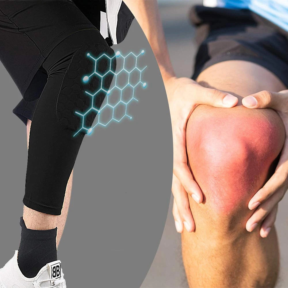 1Pair 2pcs Knee Pads Long Compression Leg Sleeves Braces for Basketball Football and All Contact SportsKids Adult Women Men 250901