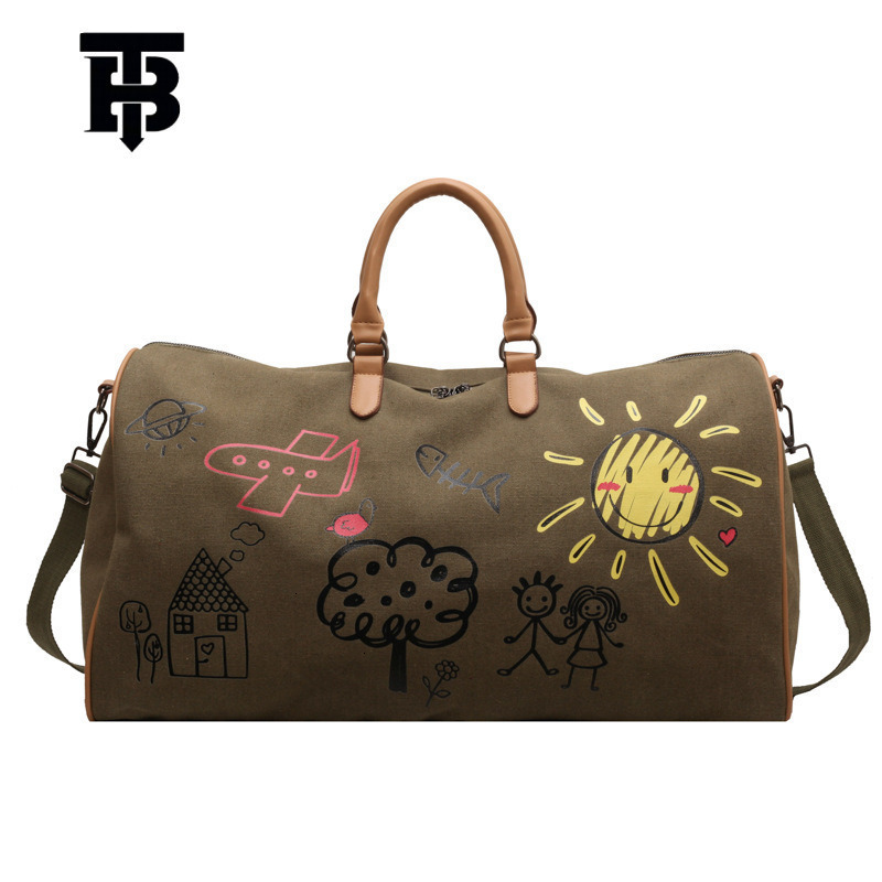 TB BHULAMTE Custom Graffiti Travel Dry Wet Luxury bag Separation Gym Short Business Trip Luggage Large Capacity Printed Logo Yoga Bag Y260225