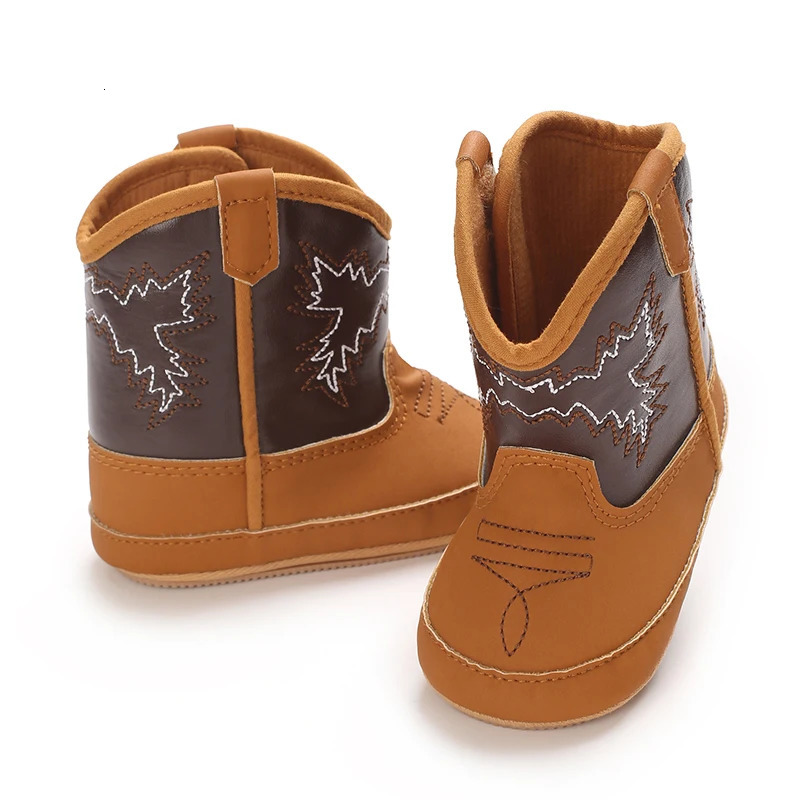 Baby Booties Vintage Tassel Antislip Sole Winter Warm Baby Boys Girls Western Boots Snow Booties First Walkers Infant Shoes 250901