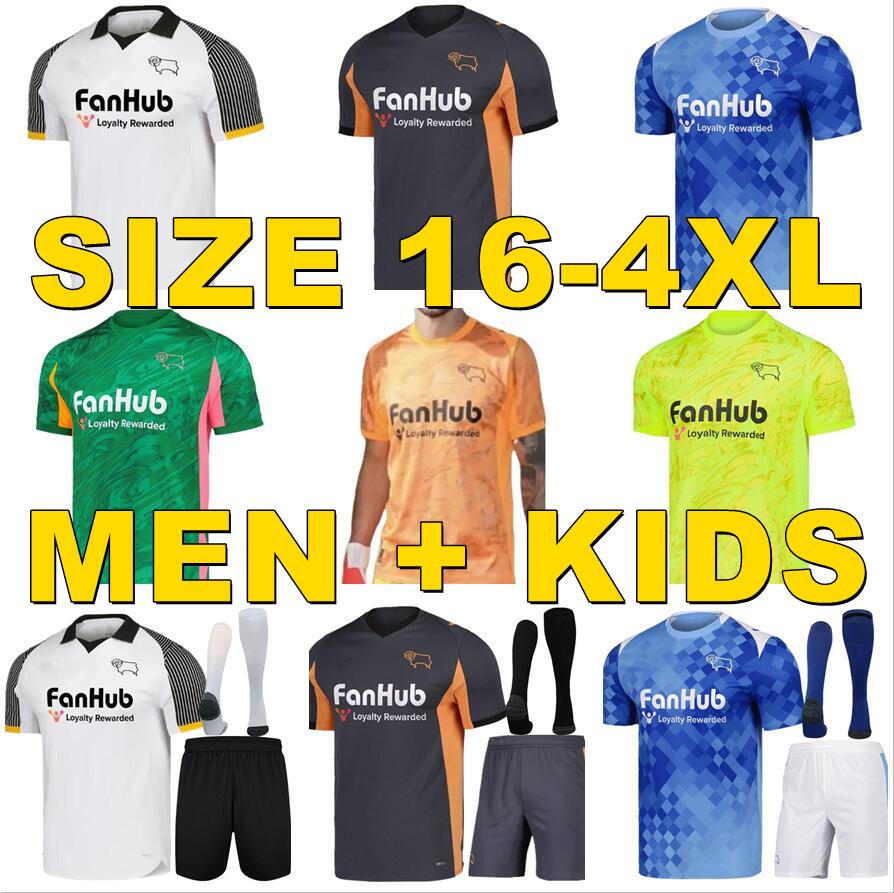 3XL 4XL 25 26 Derby County soccer jerseys SIBLEY CASHIN NYAMBE NELSON ELDER FORNAH BARKHUIZEN 2025 2026 Derby County Home Away Third Men Kids Kit football shirts