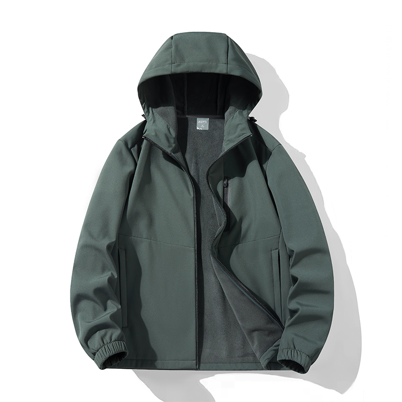 lotus leaf water repellent hooded jacket warm and stylish