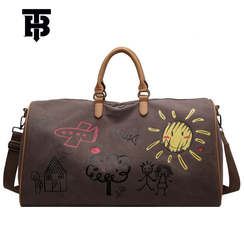 TB BHULAMTE Custom Graffiti Travel Dry Wet Luxury bag Separation Gym Short Business Trip Luggage Large Capacity Printed Logo Yoga Bag Y260225