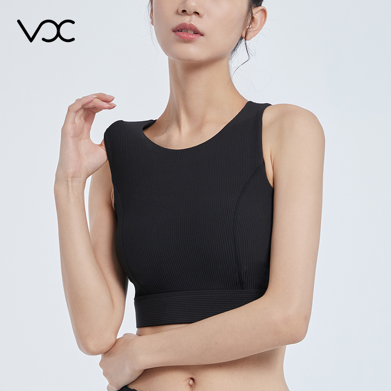 Mid-to-High Neckline Sports Bra No More Worries About Exposure, Extended Fit