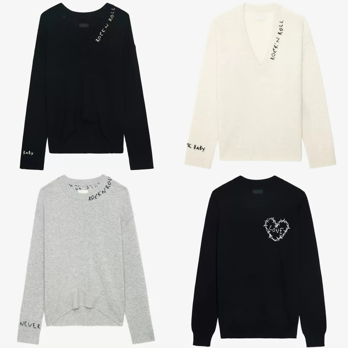 Wool Pattern Knitted Shirt Cardigan Split Women Designer Sweaters Cashmere Coat