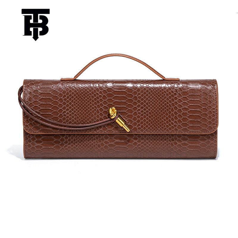 TB BHULAMTE Designer High-end Handheld Evening Dress Women's Bag Stone-patterned Baguette Bag Retro Niche Single-shoulder Crossbody Bag