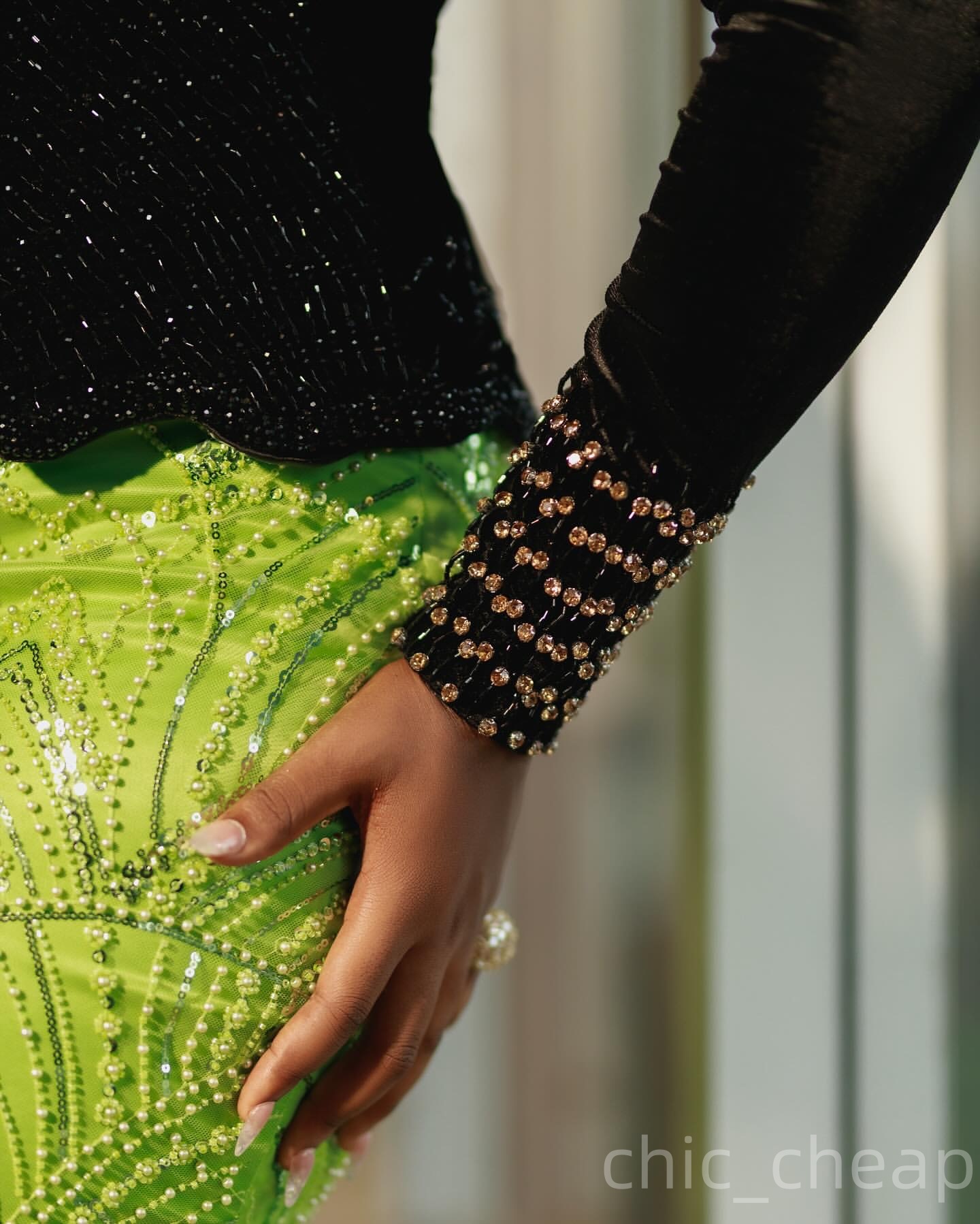 Aso Ebi Green Mermaid Prom Dresses 2025 Sequined Beaded Crystals Flower Evening Formal Party Second Birthday Engagement Gowns Plus Size Dress For Spec