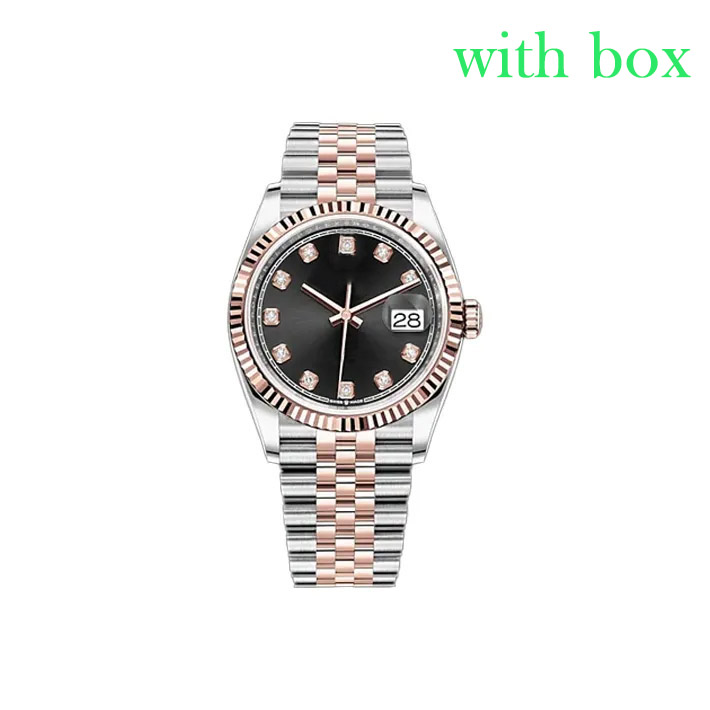 Mens 41/36MM Automatic Watch Women 31/28MM Quartz movement Wristwatches 904L stainless steel Strap Sapphire Luminous Luxury Watches With box