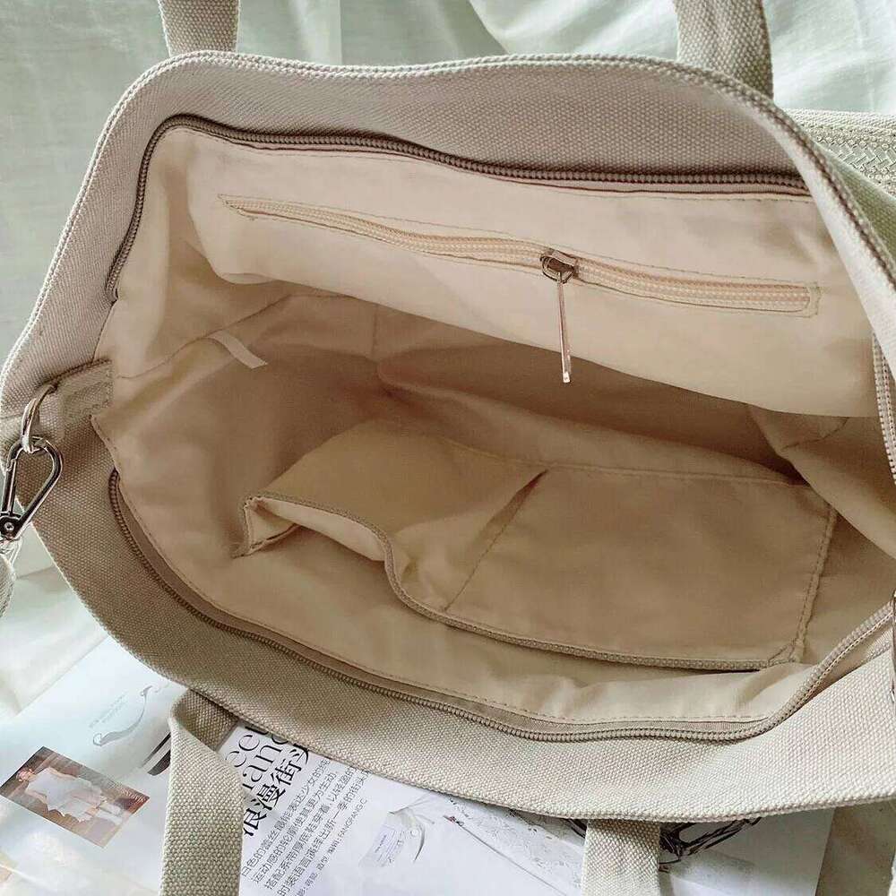 Dame Sacs Retro Large Capacity Canvas One Shoulder Bags For Women 2025 Fashion Casual Ladies Handbag Shopping Bag No