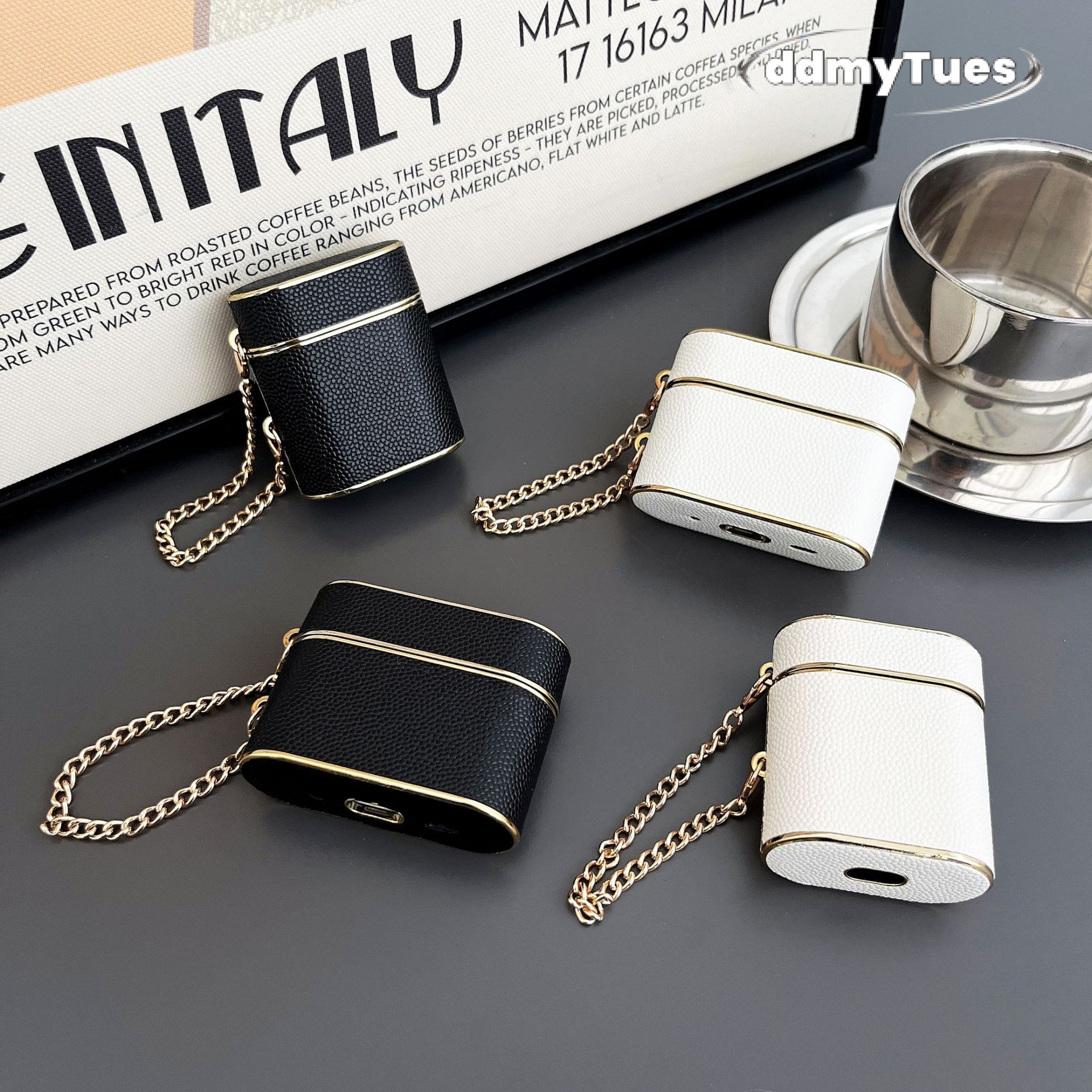 Xiaoxiangfeng Protective Electroplated Leather Apple Case (2/3) - Wireless Bluetooth Chain Earphone Accessories