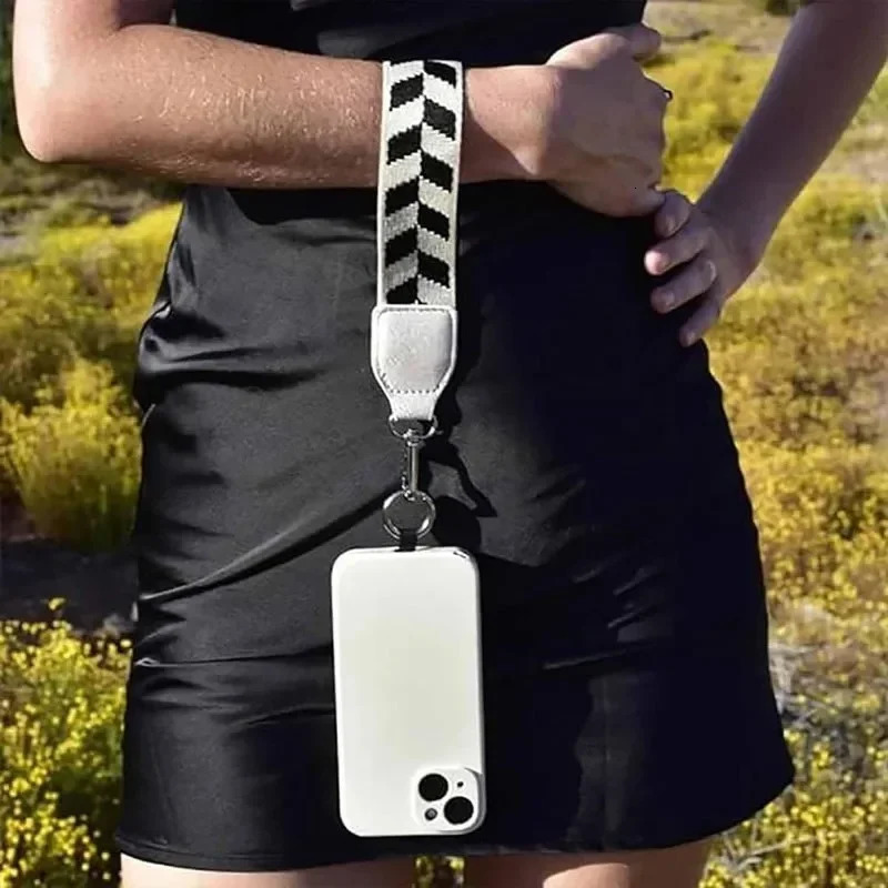 Adjustable Phone Strap With Zippered Pouch Fashion Mobile Phone Lanyard Crossbody With Wallet Antilost Lanyard For Women 250901