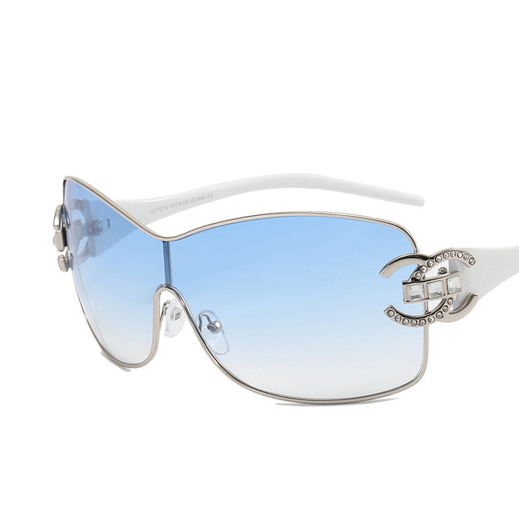 Designer Sunglasses For Women Men Oversize Frame Sunglasses Fashion Classic Sunglasses Luxury Polarized Goggle Pilot Diamond Frame Oversized UV400 Eye