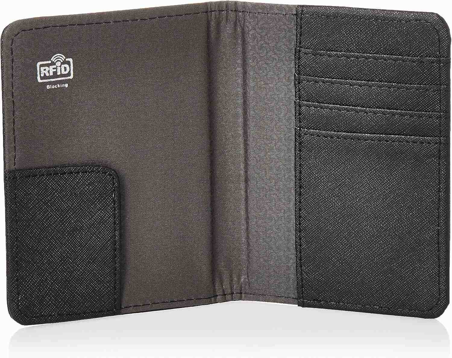 RFID Passport Wallet Black One SizeZ250911