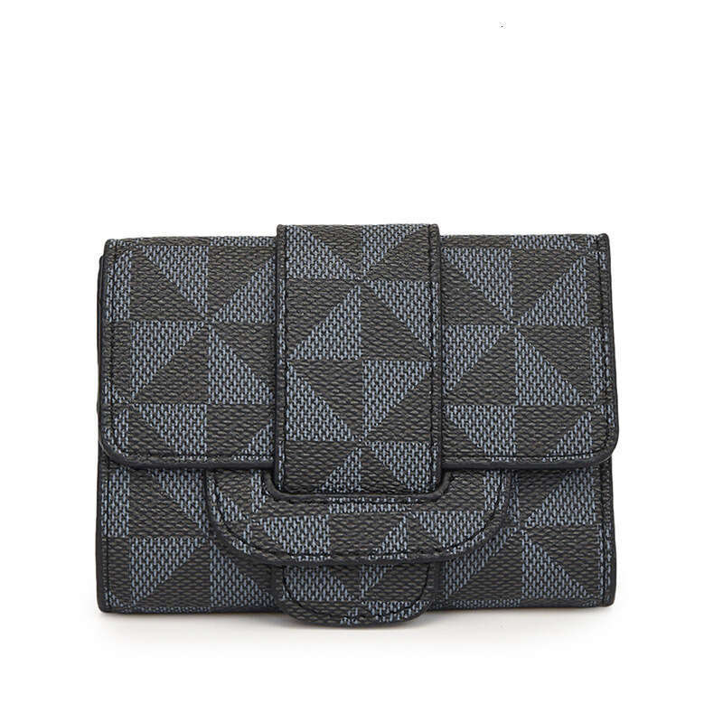 DHessentials Women's Floral Print Zip Around Wallet - 3-Fold PU Card Holder with Diamond Pattern, Secure Small Purse for Daily Use