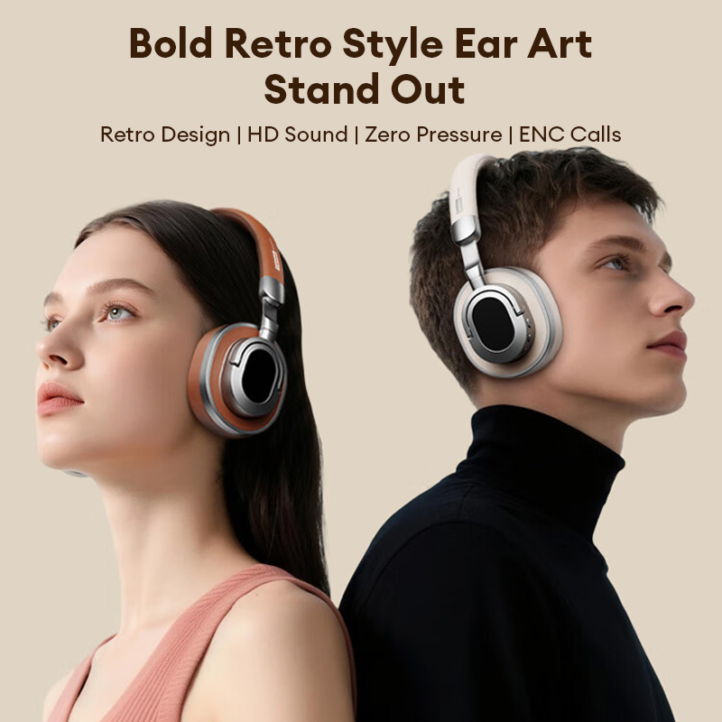 Original LenovoServices LE602 Head Mounted Wireless Earphones Over-ear Bluetooth 6.0 Headphones HIFI Stereo Music Ultra-Low Latency Game Sport Headset