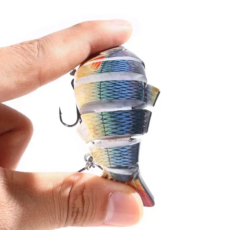 6 Segment Multi Jointed Fishing Lure Sinking 10cm175g Swimbait Artificial Wobblers Crankbait Hard Bait Pesca Tackle 531Pcs 250901