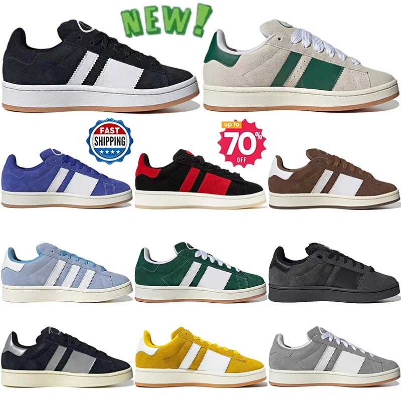 Campus 00s Mens Womens Skate Shoes Light Weight Casual Shoes Anti slip Running Shoes Designer Retro White Black Red Pink Grey Men Women Sports Low Sneakers 36-45