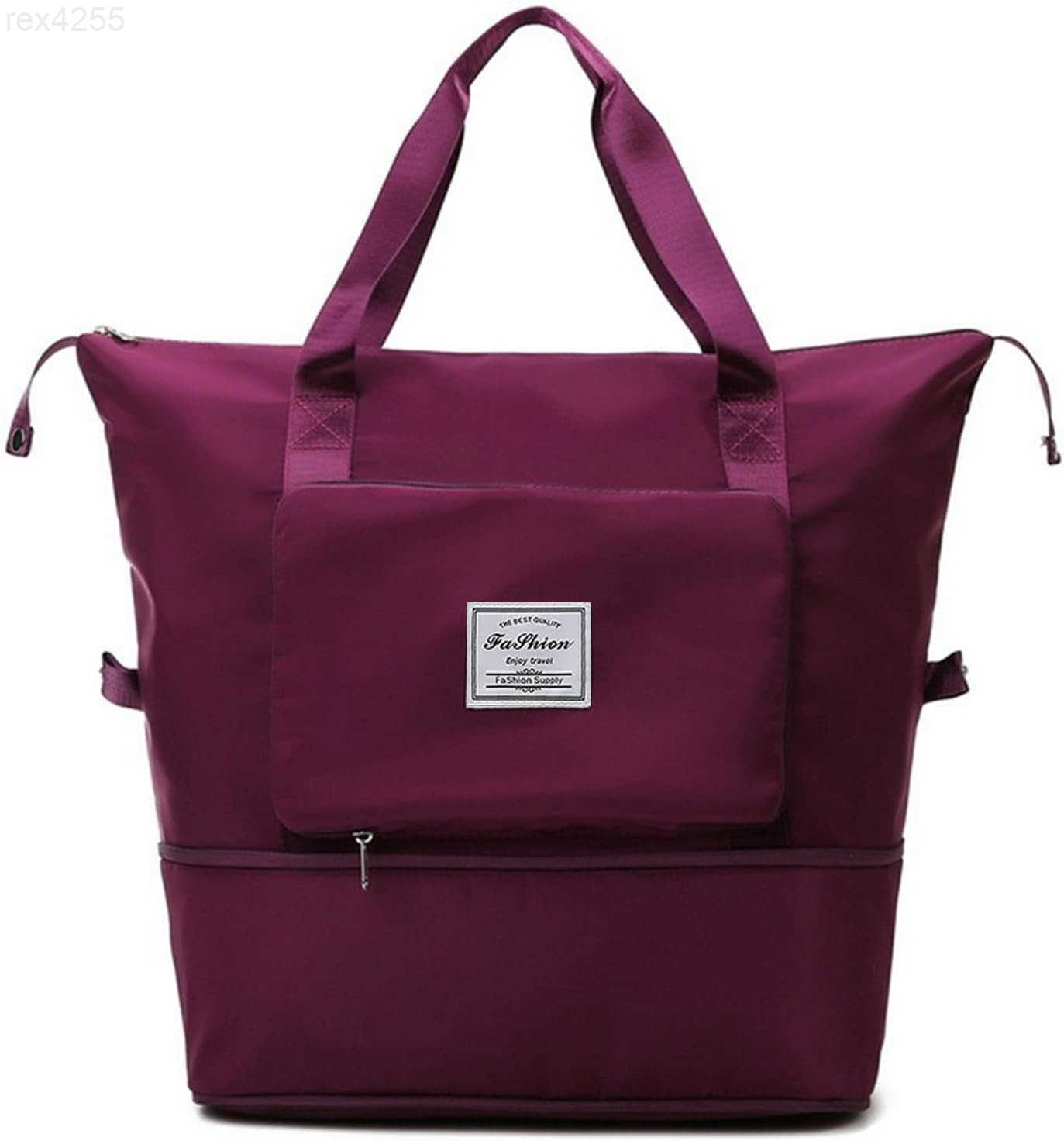 Large Capacity Travel Bag Foldable Travel Bag Expandable Travel Duffel Bag Collapsible Waterproof Large Capacity Travel Handbag Overnight Bag C260205