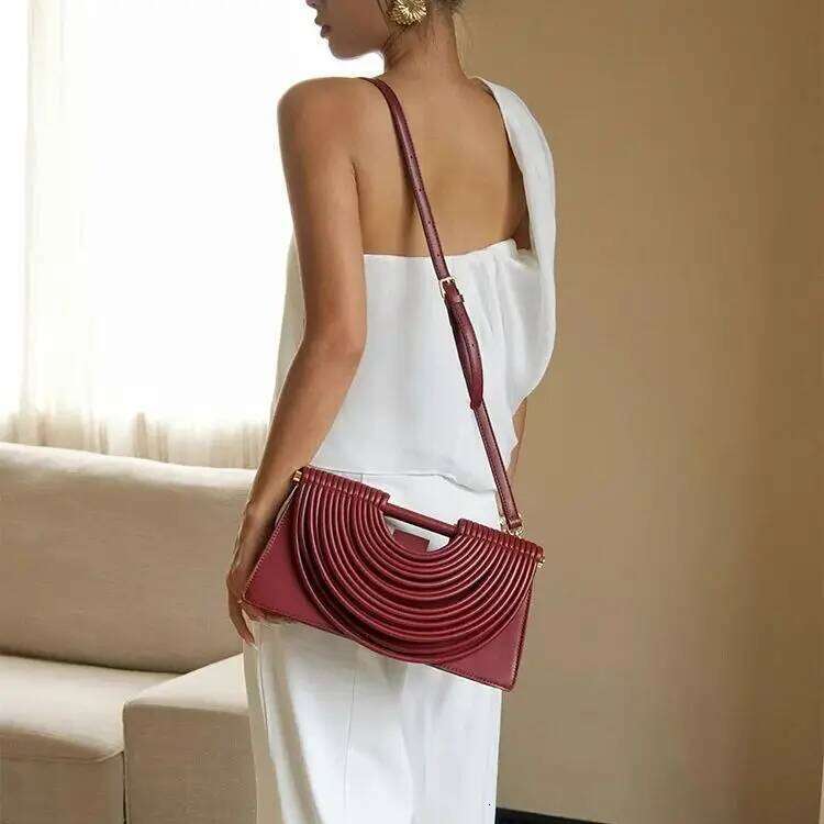 Handbags For Women 2025 New Gold Designer Soft Pu Leather Messenger Single Shoulder Bags