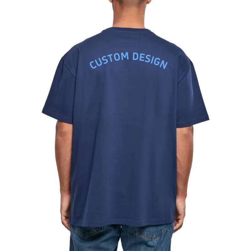 100% Cotton 230g Heavyweight Short Sleeve Casual Loose Fit Blank Design Men's T-Shirt