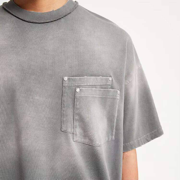 Men's Vintage Washed T-Shirt Heavyweight Graphic Streetwear 100% Cotton Oversized Fit