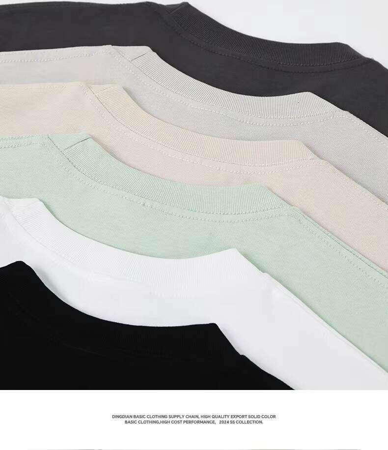 Luxury 280Gsm Heavyweight 100% Cotton Logo Printed Design Round Neck Short Sleeve Men's T-Shirt