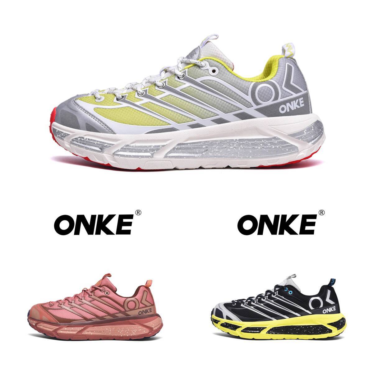Women's ONKE Lightweight Mesh Breathable Running Shoes - Fall Season Anti-Odor Cushioned & Non-Slip