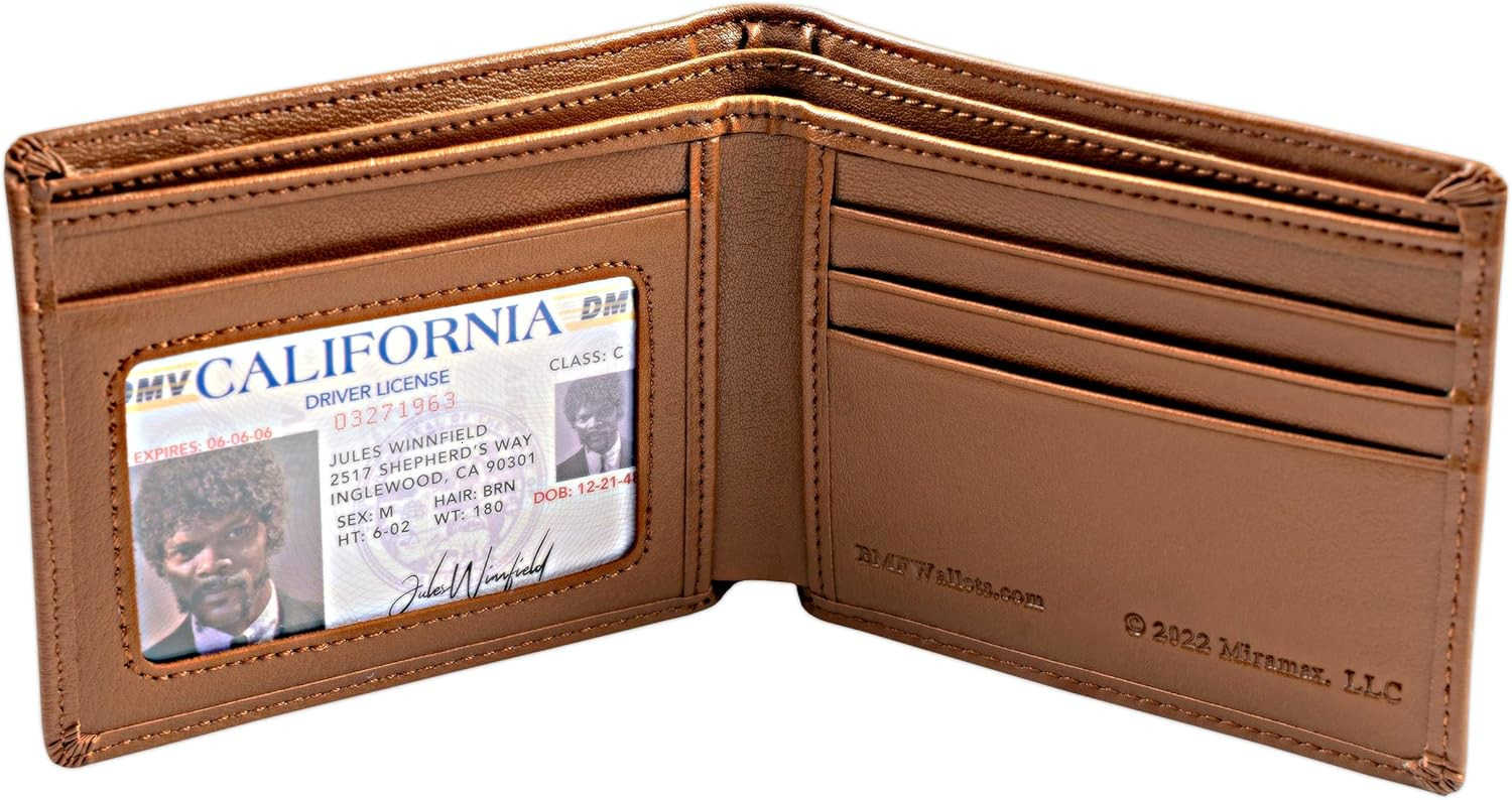 Officially Licensed Bad Mother Wallet Bifold Embroidered Brown LeatherZ250911