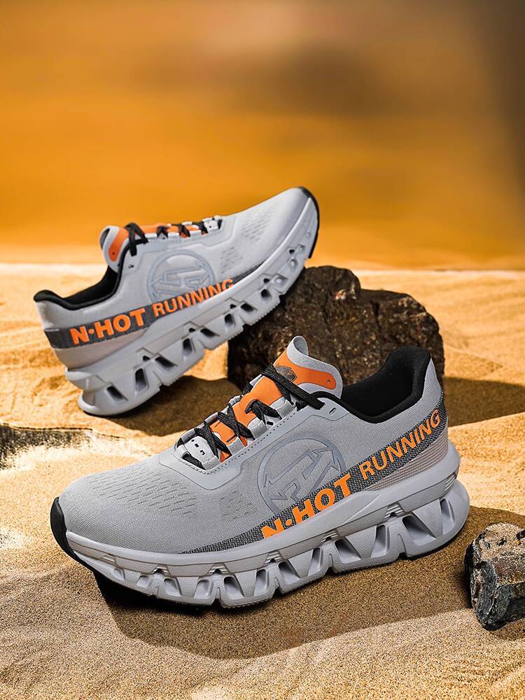 Sports Spring Summer Breathable Hiking Running Thick Height Increasing Shock Absorption Lightweight Soft Sole Men's Shoes Autumn
