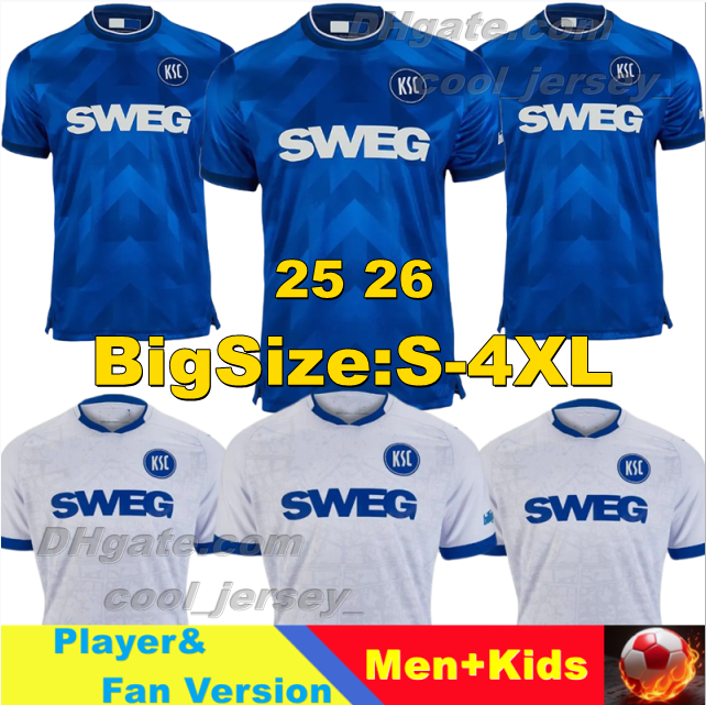 XXXL 4XL Karlsruher SC Soccer Jerseys SCHLEUSENER SIMIC WANITZEK MULLER 2025 2026 KSC Football Shirts RAPP SIHLAROGLU EGLOFF BURNIC FRANKE JUNG HEROLD Men Uniforms