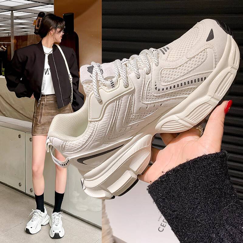 Mirinda Dad Women Summer Running for Men Thick Sole Ins Trend Lightweight Mesh Breathable Casual Sports Shoes