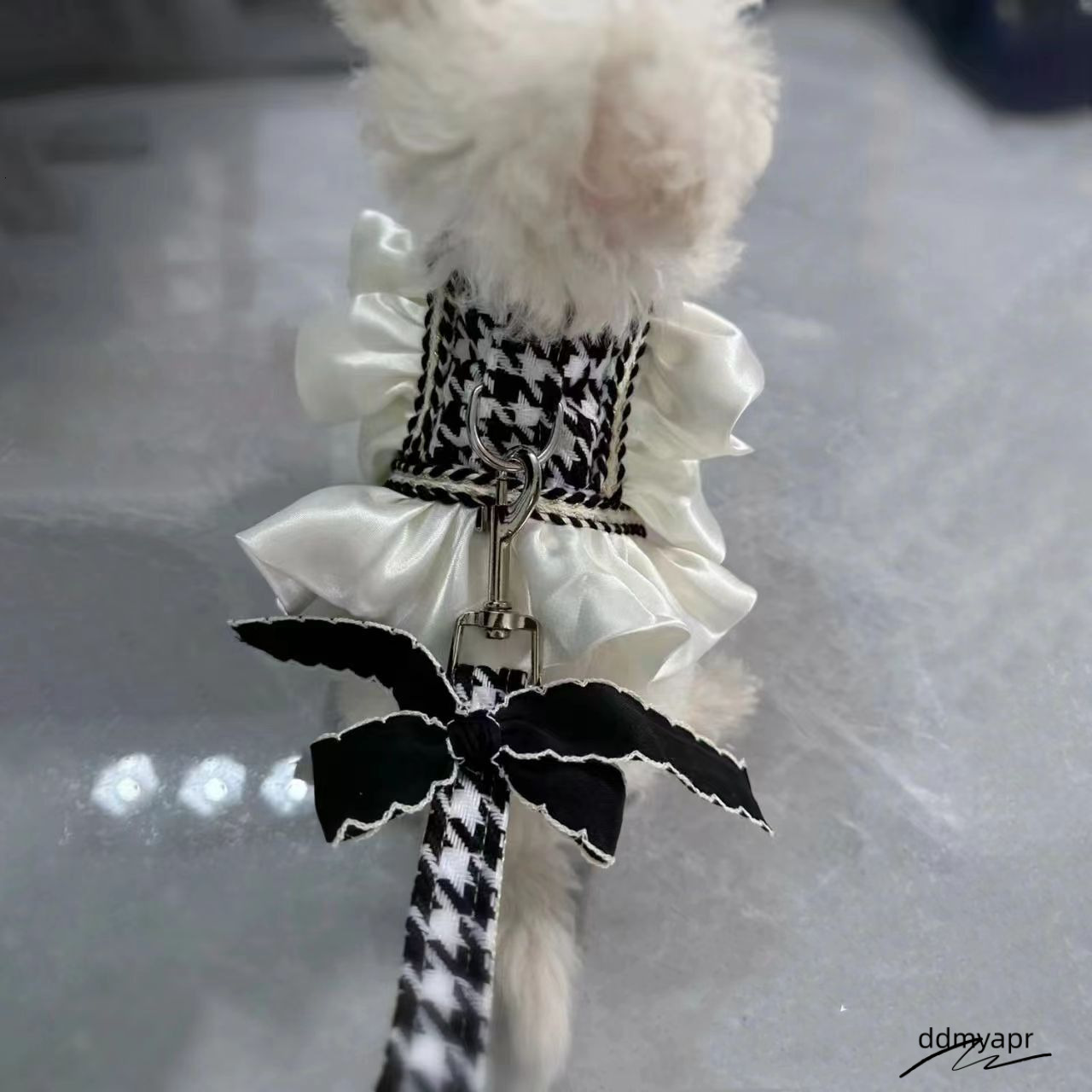 Princess Dog Harness With Leash Set, No Pull Adjustable Simple Magic Glue Puppy ddmyapr Pet Vest Harnesses Summer Pets Dress For Small Medium Dogs And