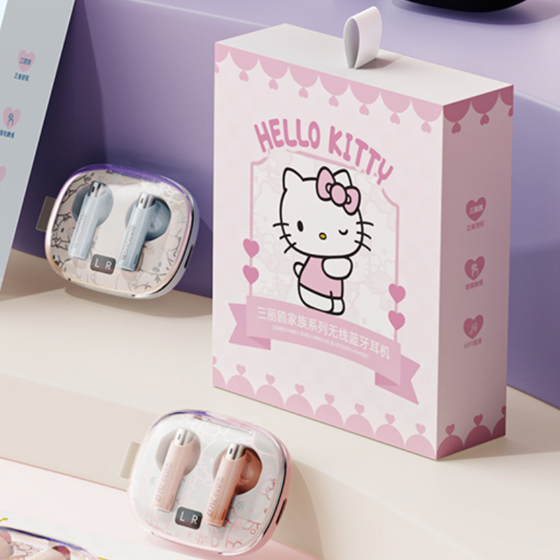 MINISO Sanrio joint Hello Kitty bluetooth headset hellokitty cute new wireless in-ear girls headset