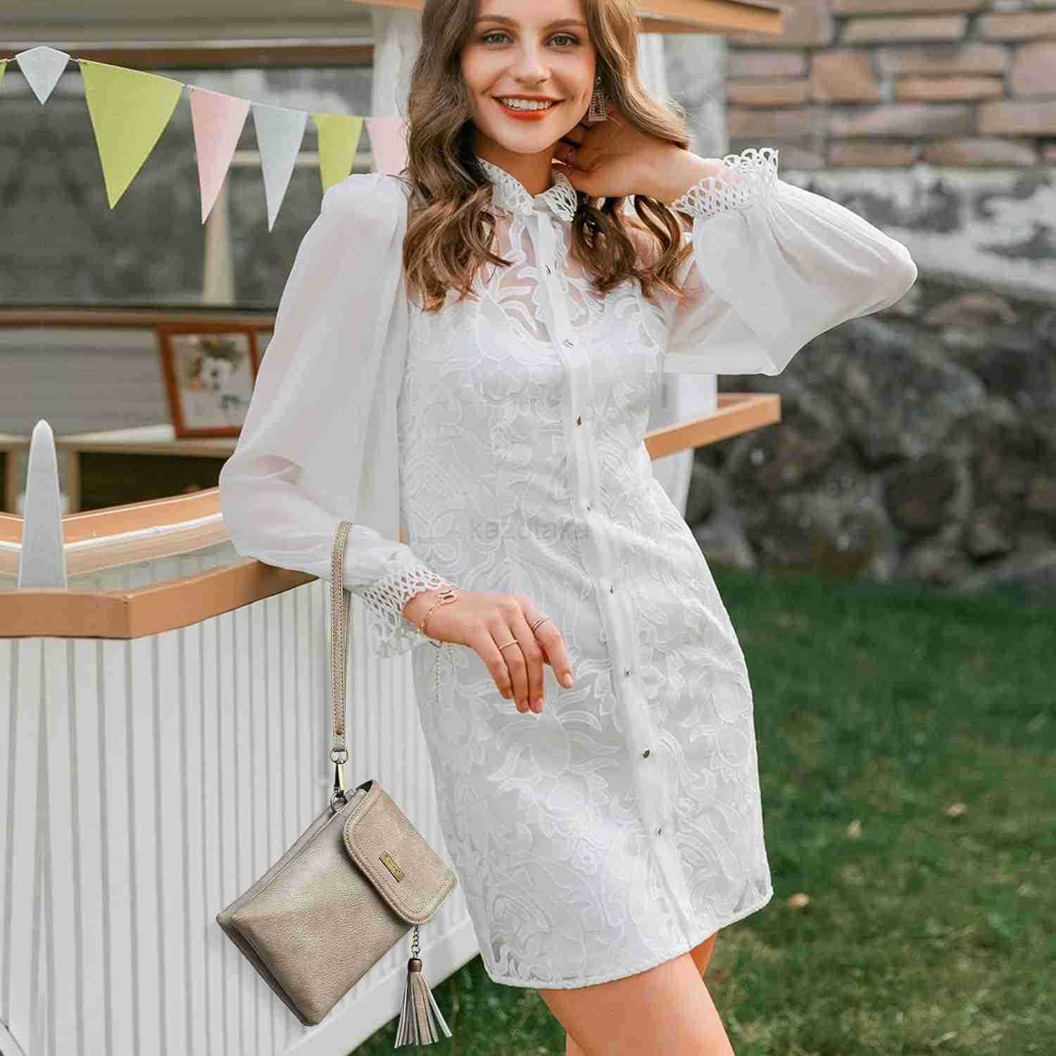 Small Crossbody Bags for Women Crossbody Cell Phone Bag Tassel Wallet Purses with 2 Strap Best Gift for Women Z250911