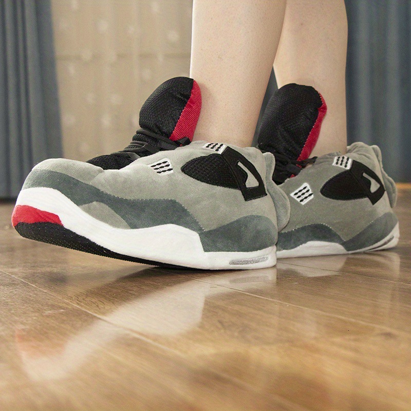 Designer Luxury Winter Cotton Slippers Creative Shape Home Shoes Anti-slip Anti-odor Plush Comfortable Warm Women's Men's Couple Style Carto