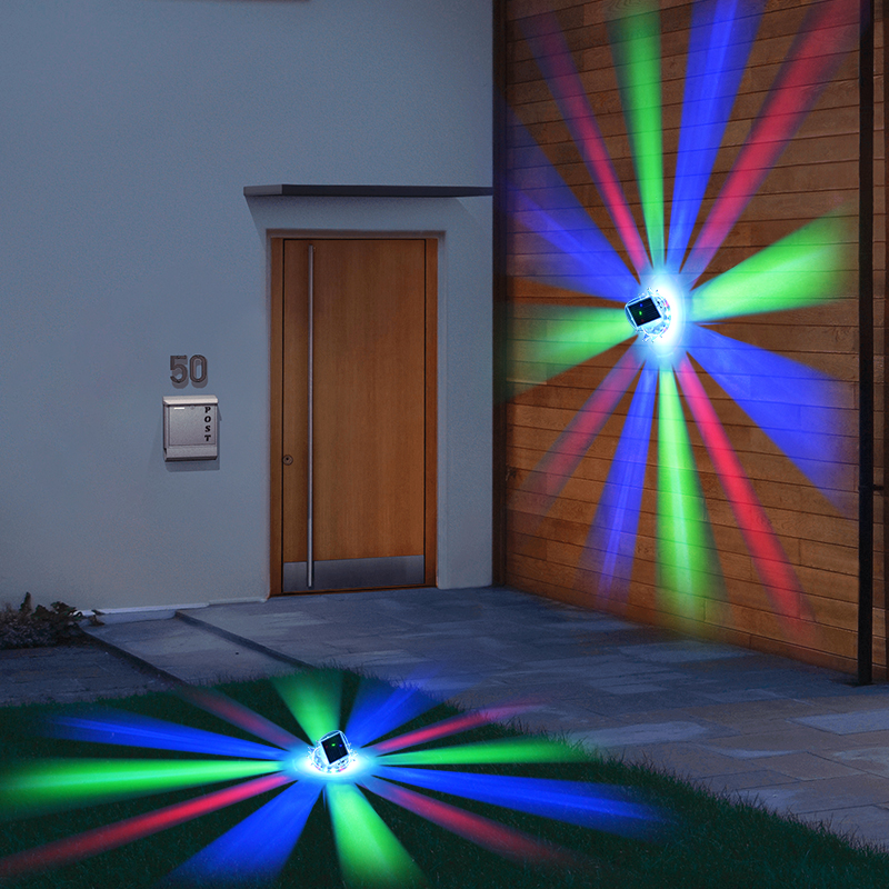 New Crown solar lamps, outdoor garden lamps, decorative atmosphere wall lamps, ground plug lamps, lawn lamps, ground buried lamps, spotlights