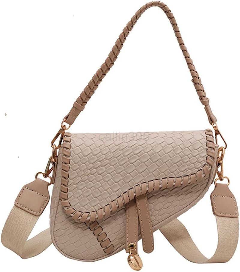 Women Trendy Saddle Shoulder Bag Clutch Purse Underarm Handbag Satchel HandBag Crossbody Bag M250902