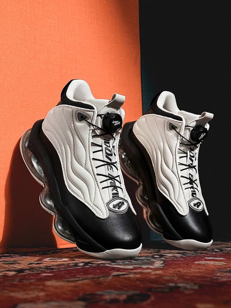 Versatile Trendy Men's Autumn Winter High-top Thick-soled Non-slip New Niche Soft-soled Air Cushion Sports Casual Shoes