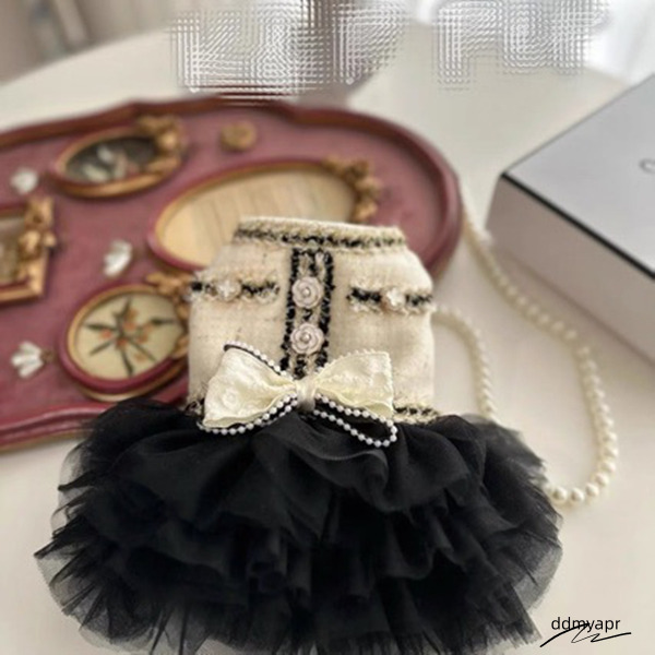 Cute Puppy With Bow-Knot Girl Princess Dog Tutu Dress Costume Pet Outfit Cat Clothes For Birthday Party Christmas ddmyapr Wedding L D75 ddmyapr