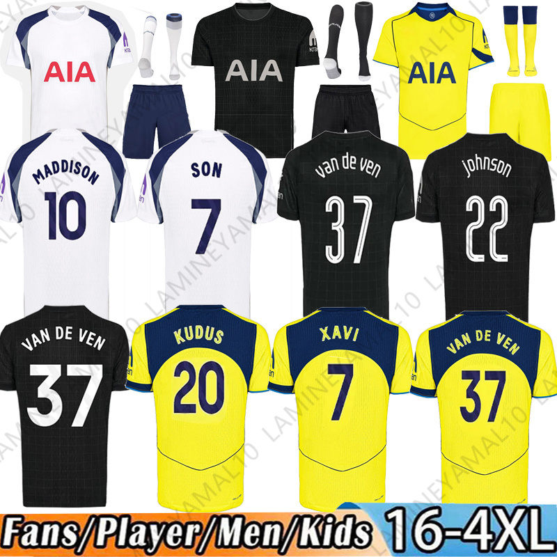 25 26 TottenhamES SON fans player version Soccer Jerseys 2025 2026 tottenhamjersey Football shirt ROMERO VAN DE VEN KULUSEVSKI PEDRO MADDISON VICARIO Stray Kids