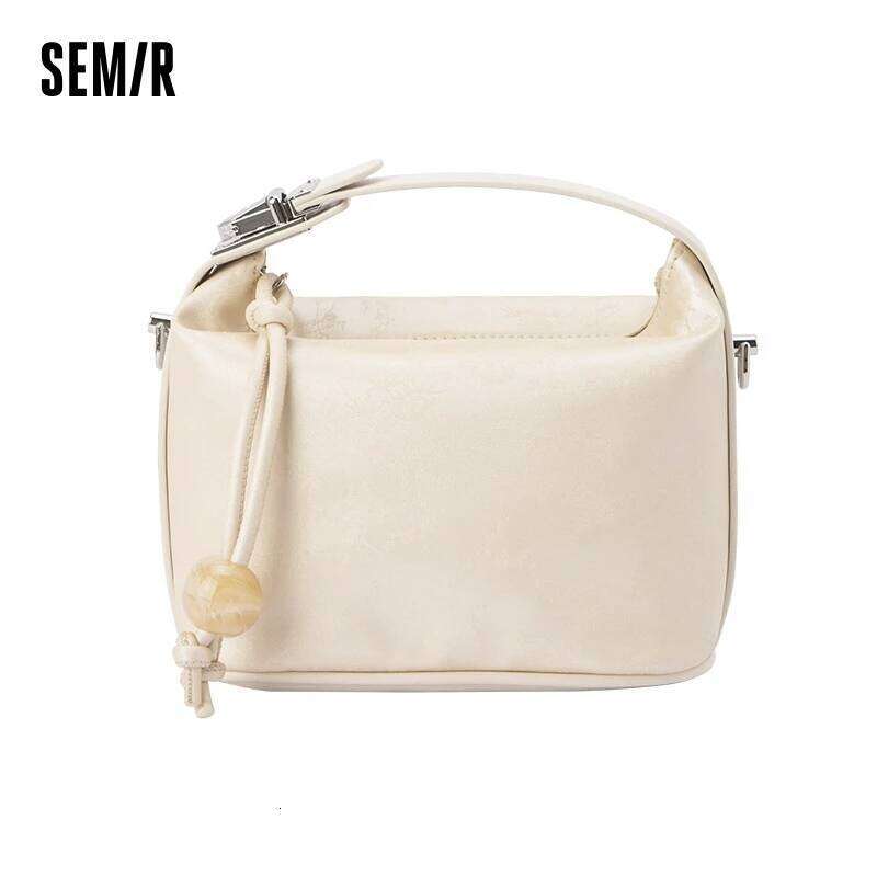 Semir Handbag Women 2024 Dumpling New Chinese Style Beaded Shoulder Crossbody Pillow Bag
