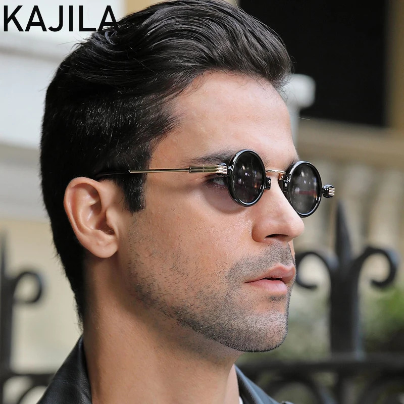 Vintage Small Round Steampunk Sunglasses Men 2025 Fashion Punk Sun Glasses For Male Eyewear Shades Lentes De Sol250901