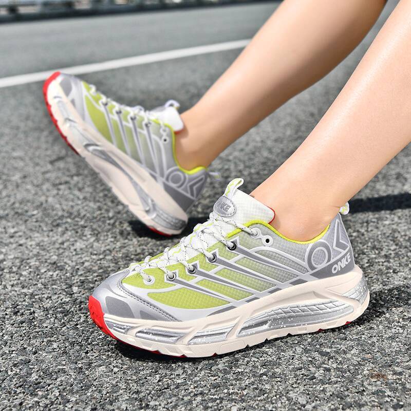 ONKE Women's Autumn Lightweight Mesh Anti-Odor Running Men's New Shock Absorption Anti-Slip Wear-Resistant Jogging Sports Shoes Women