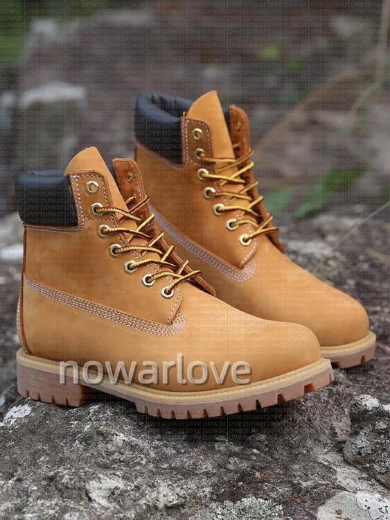 Designer Cowboy shoes outdoor sports black white brwon pink red army green grey boots high top boots Tims boots men women boots Hiking Motorcycle Boots Eur36-47