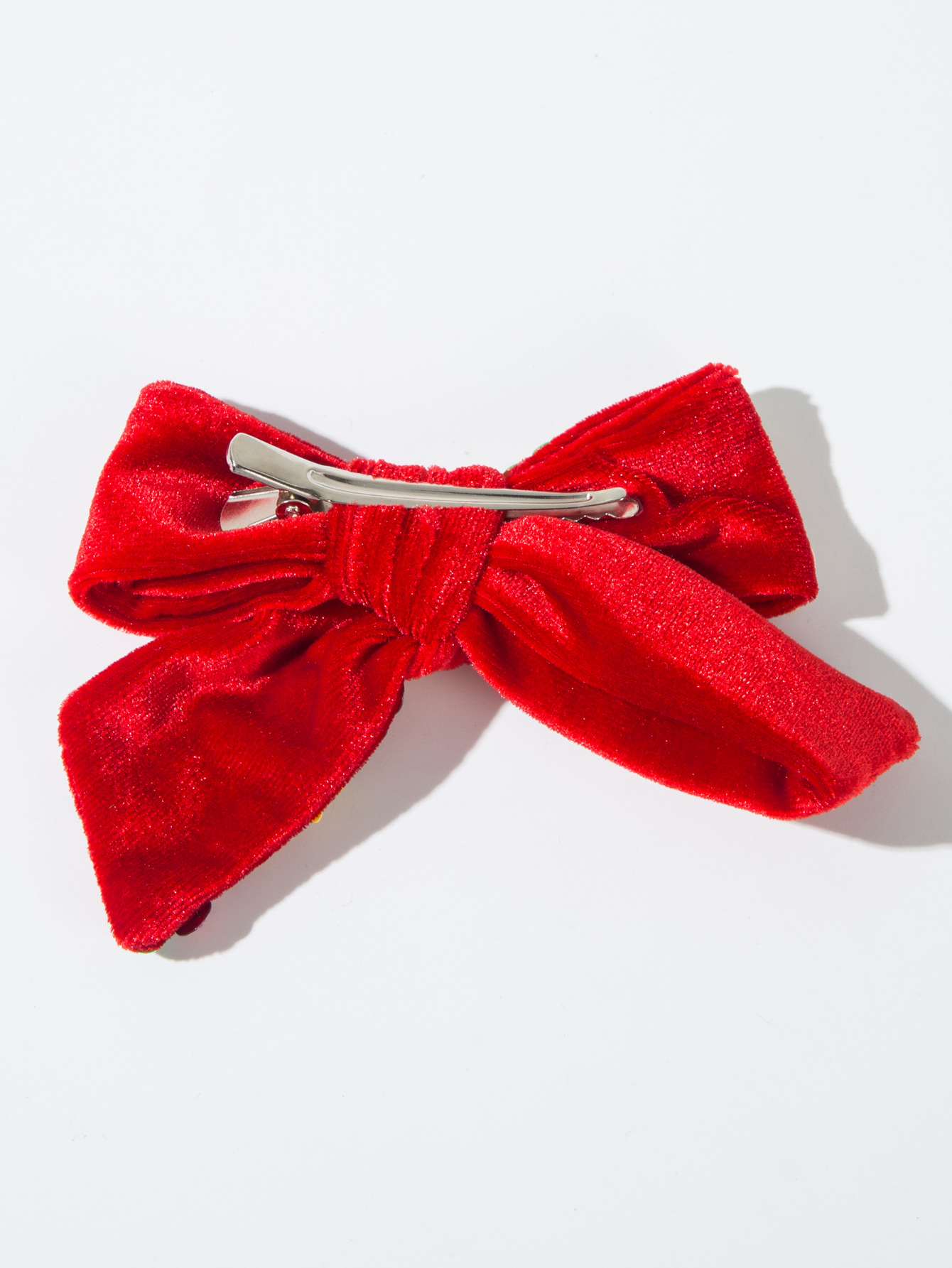 New Christmas Flannelette Bow Hair Clips for Women Hand Sewn Stars Snowflakes Glitter Sweet Party Hair Accessories