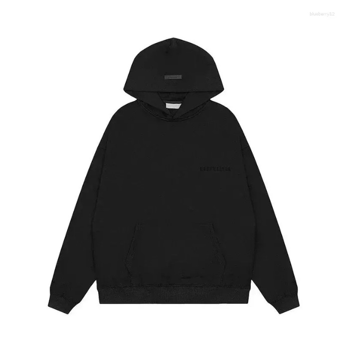 Classic men's hoodie with luxurious design and plush letter logo on the back, cotton oversized hoodie streetwear couples outfit, women's ove
