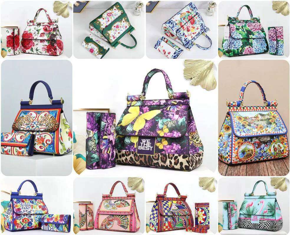 2025 Designer Purse Suit Printing Shoulder Totes Ladies Bolsa Classic Crossbody Bags For Women Frame Handbag Retro Print