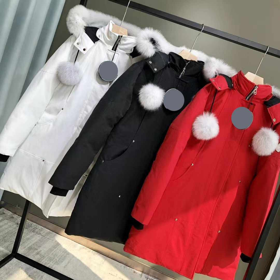 Womens Jackets Down Coats Long Fur Hoodie Puffer Downs Jacket Buckle Scissors Parkas Designer Tops Zippers Windbreaker Warm Wind Coats S-XL