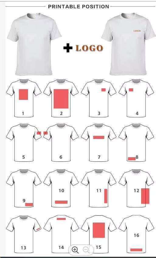 High Quality 100% Cotton 230GSM Men's Short Sleeve T-Shirt Printed Logo Solid Pattern