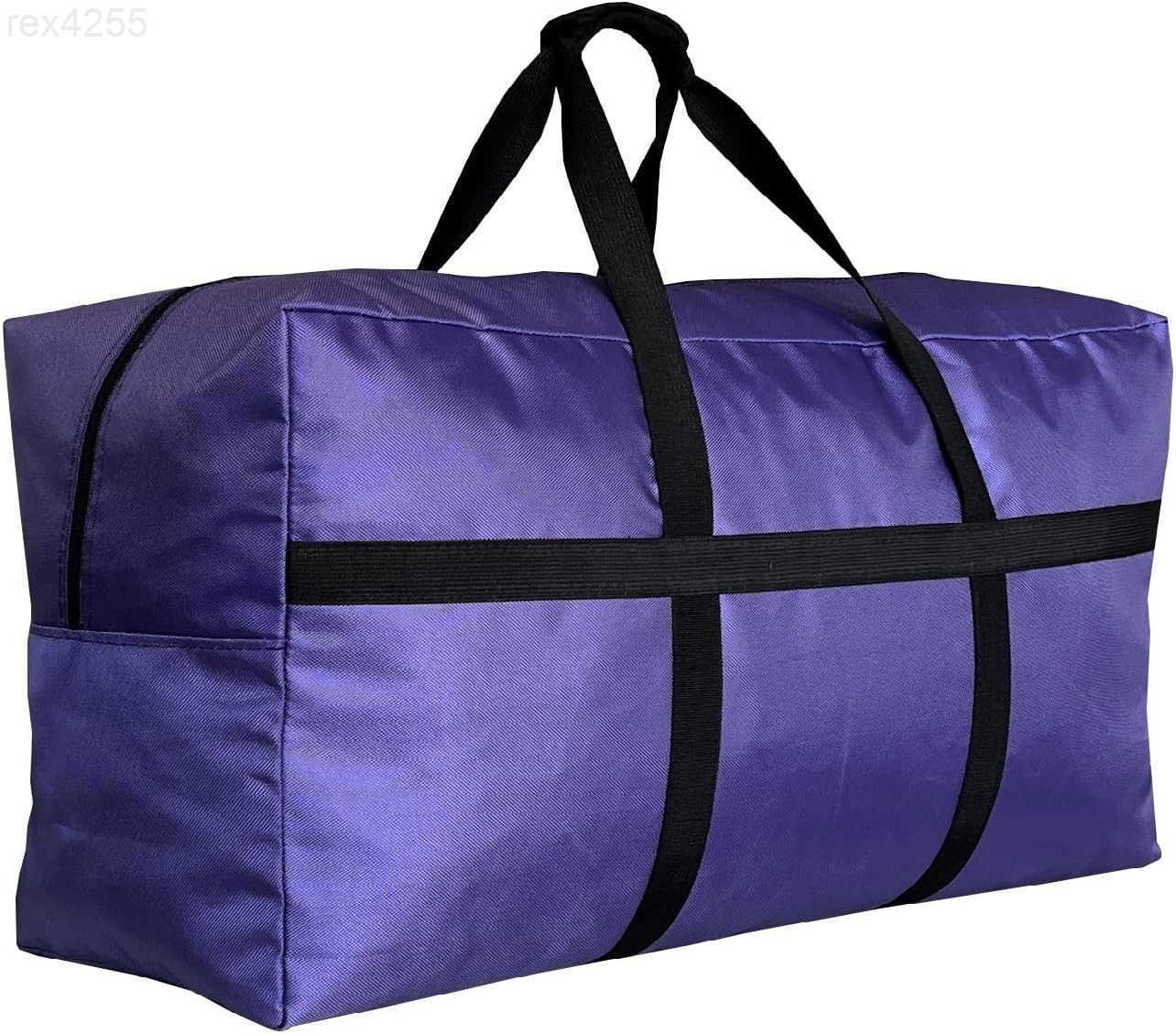 Extra Large Storage Duffle Bag for Travel Big Foldable XL Duffle Bag for Traveling Black M250902